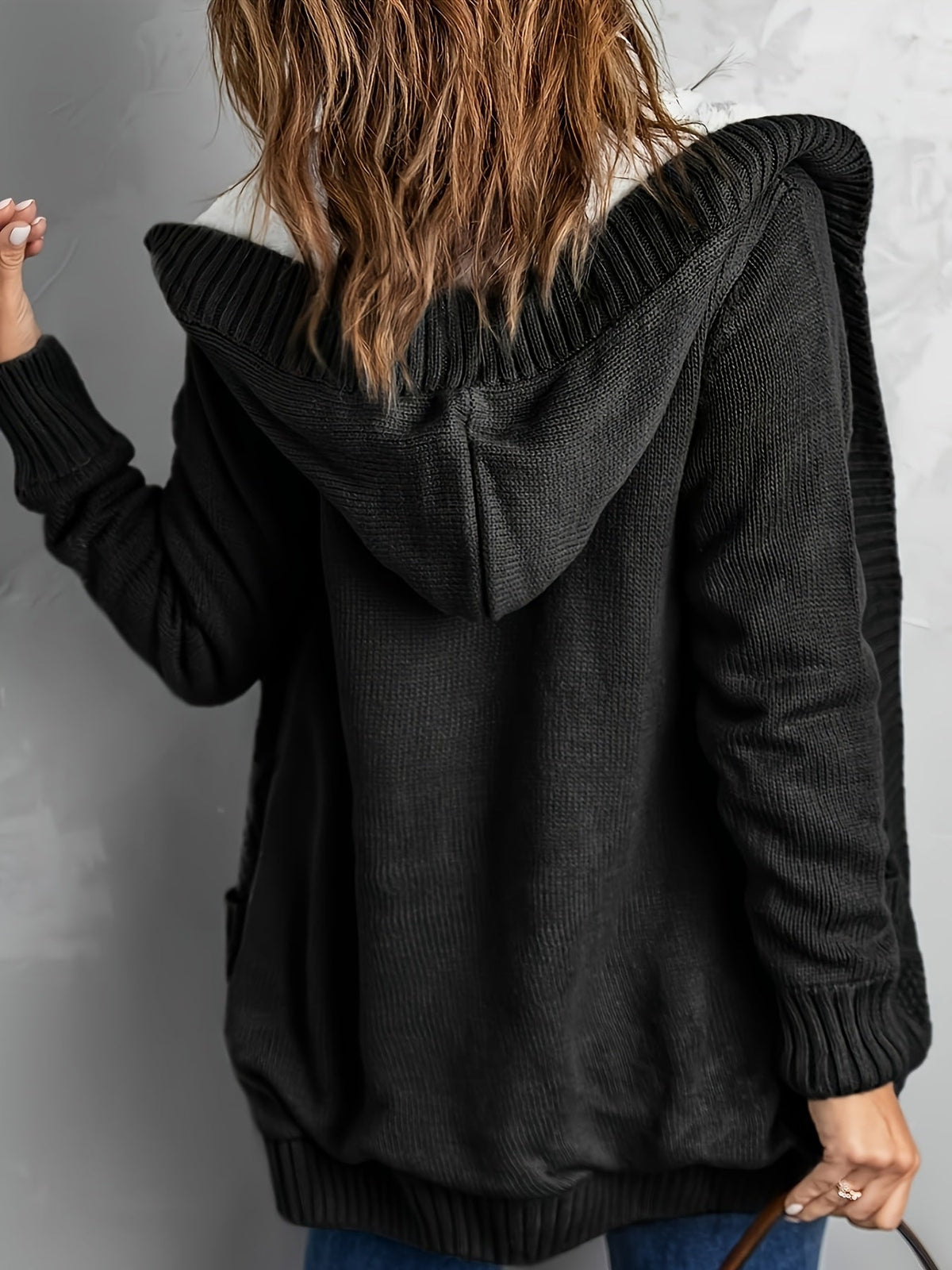 Jocasta™ | Women's Hooded Button Front Knit Cardigan with Pockets