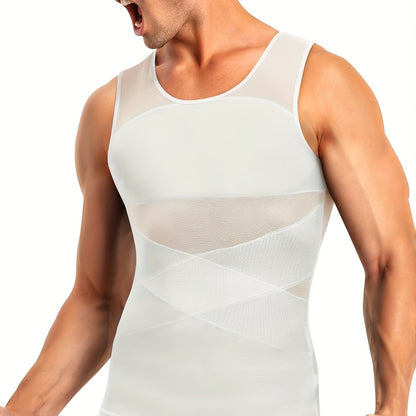 Heren Shapewear Tanktop Buikcontrole Mouwloos Onderhemd