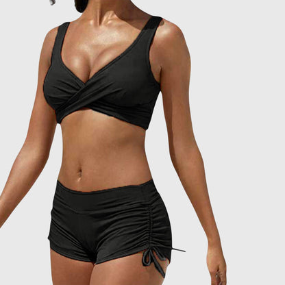 Dames High-Waisted Bikini – Tweedelig, Geschikt voor Zomer en Strandgebruik