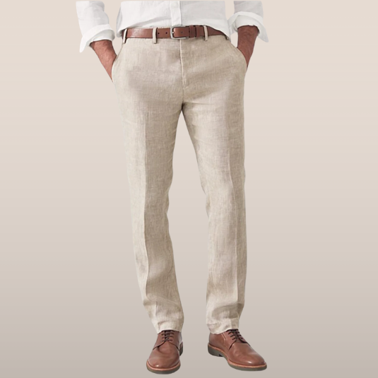 Heren Broek Ademend Zomer Model Rechte Pasvorm