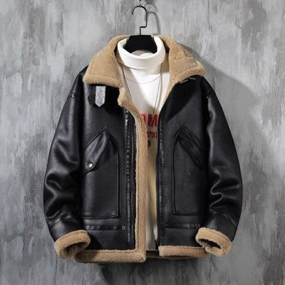 Heren Jas Gevoerd met Lamswol Fleece – Casual Winterjas