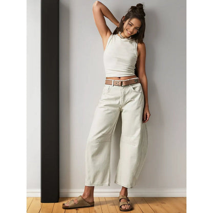 Maëva - Trendy Wijde Jeans | Stijlvol, Comfortabel en Veelzijdig