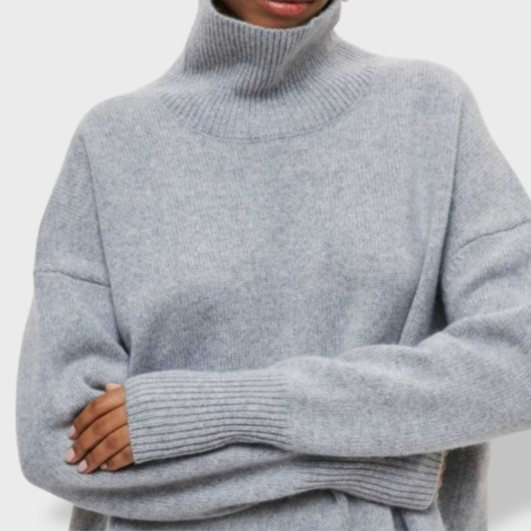 Dames Trui Coltrui – Zachte Basic Pullover met Lange Mouwen