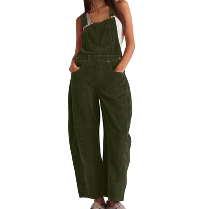 Dames Oversized Jumpsuit – Met Brede Pijpen, Geschikt voor Casual en Zomergebruik