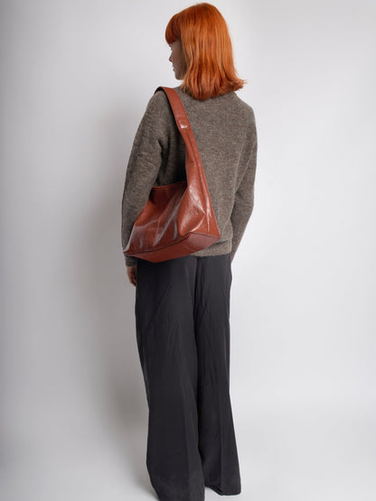 Dames Vegan Leren Tote Bag – Vintage Look, Eenvoudige Schoudertas voor Dagelijks Gebruik