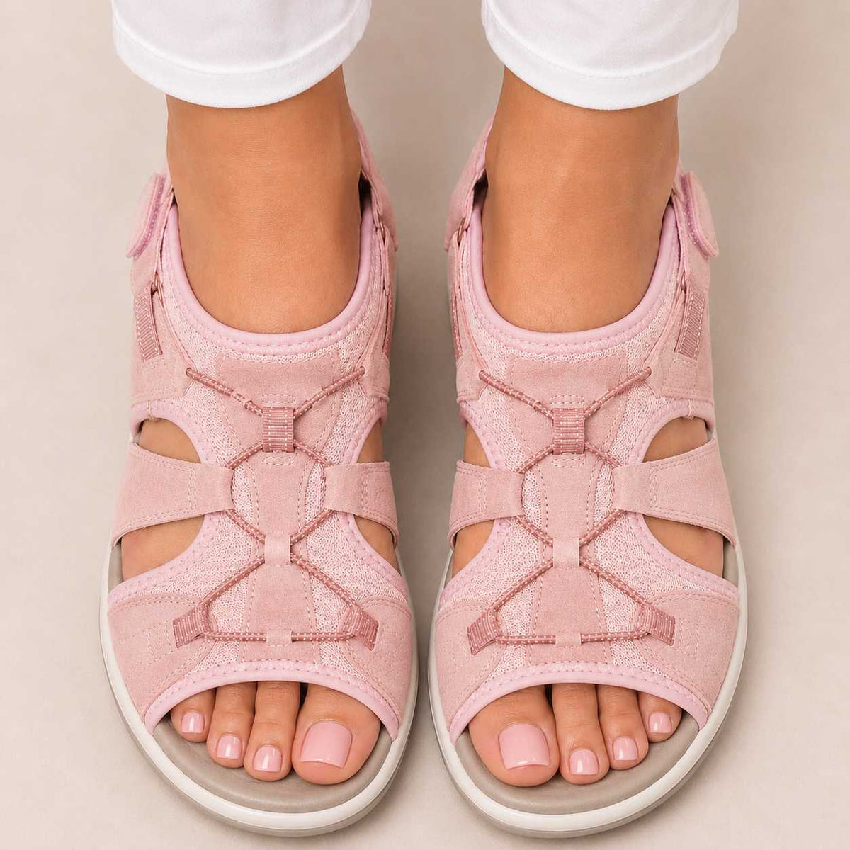 Dames Orthopedische Sandalen Verstelbaar met Voetboogsteun