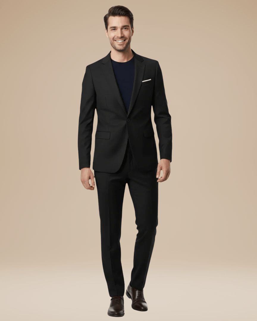 Heren Pak Twee Delen Stretch Stof Slim Fit