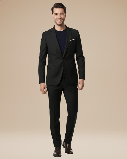 Heren Pak Twee Delen Stretch Stof Slim Fit