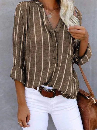 Lotte - Trendy Gestreepte Blouse voor Dames