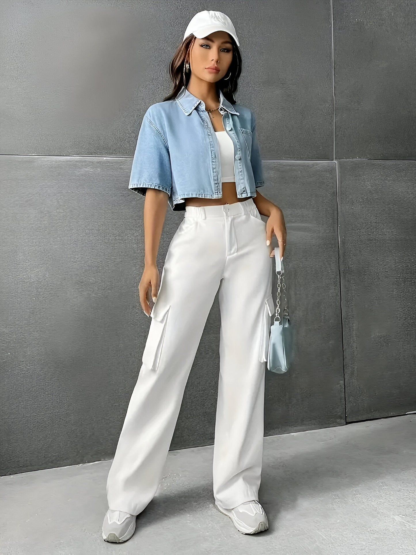 Alison - Lichtblauw Denim Overhemd