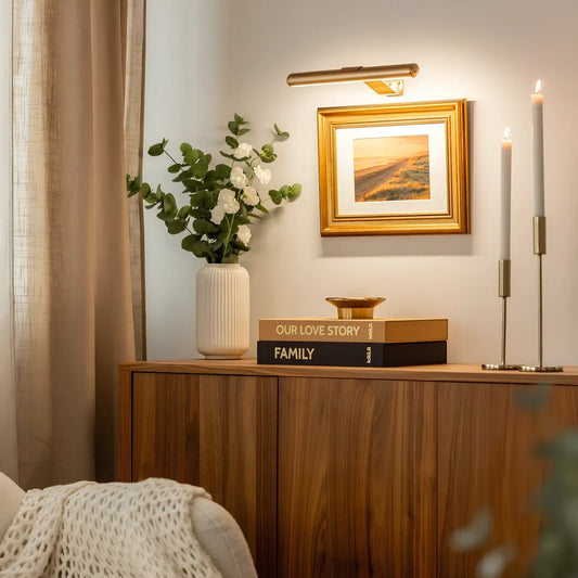 Draadloze Wandlamp voor Kunst – Oplaadbare LED Verlichting met Afstandsbediening