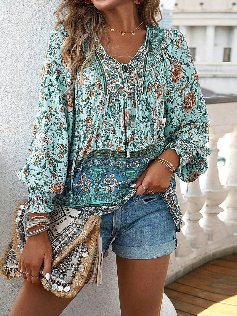 Nynke - Zomerse Bloemenblouse
