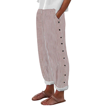 Dames Broek Gestreept Soepel Vallend