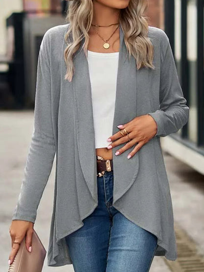 Dames Casual Basic Vest Cardigan – Lange mouwen, voor dagelijks gebruik