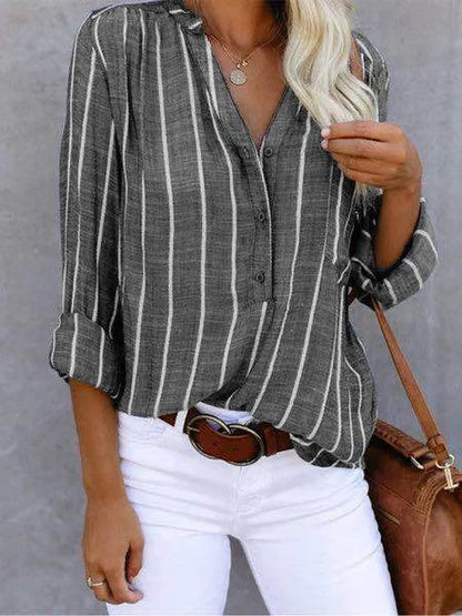 Lotte - Trendy Gestreepte Blouse voor Dames