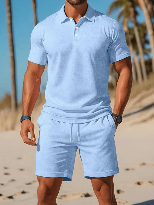 Heren Polo Set met Short - Zomer Co-ord Tweedelig
