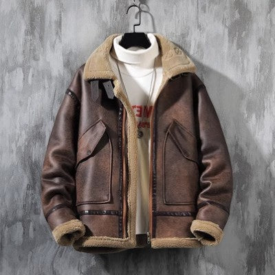 Heren Jas Gevoerd met Lamswol Fleece – Casual Winterjas