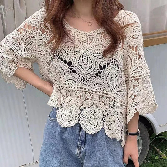 Amélie - Crochet Lace Blouse