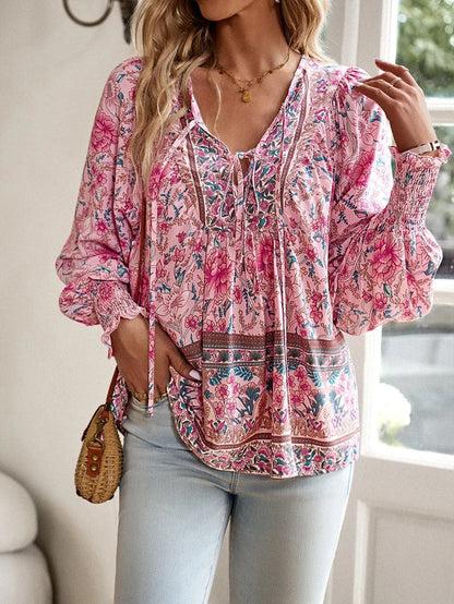 Nynke - Zomerse Bloemenblouse