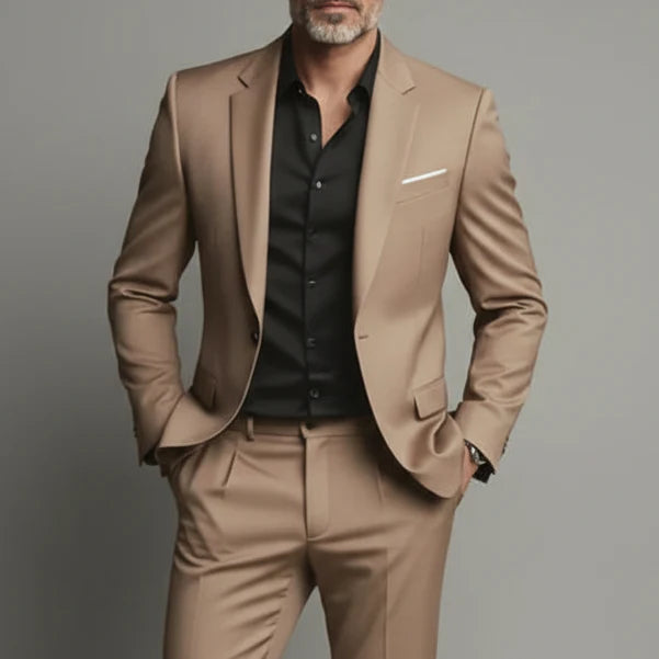 Heren Pak Set Slim Fit - Blazer en Broek Business-Casual
