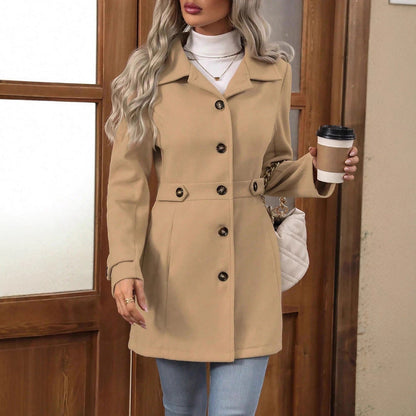 Dames Trenchcoat Getailleerd Model met Ceintuur - Tussenseizoensjas