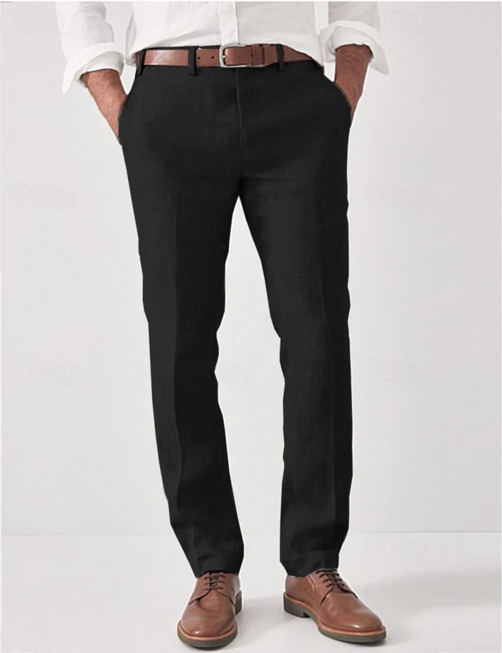 Heren Broek Ademend Zomer Model Rechte Pasvorm