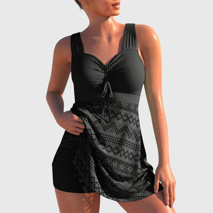 Dames Modest Bikini Set – Met Rok, Geschikt voor Zomer en Strandactiviteiten