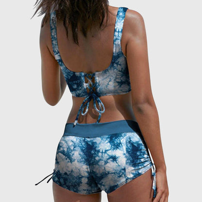 Dames High-Waisted Bikini – Tweedelig, Geschikt voor Zomer en Strandgebruik