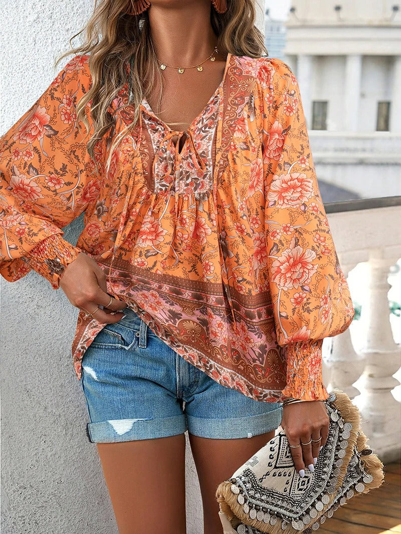 Nynke - Zomerse Bloemenblouse