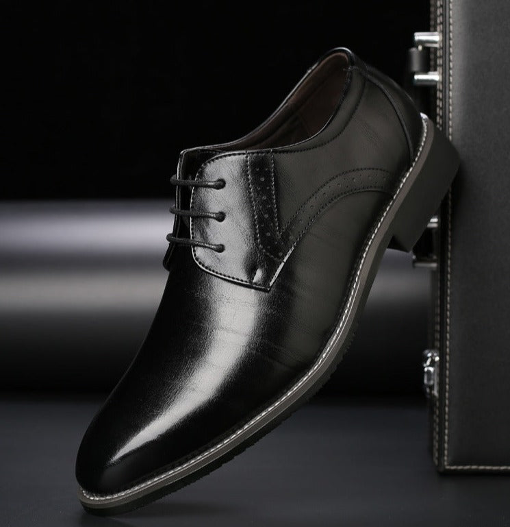 Heren Veterschoenen Leer - Klassieke Nette Schoenen
