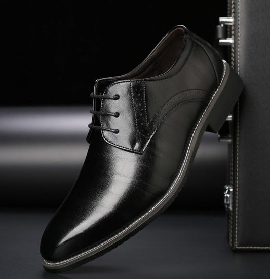 Heren Veterschoenen Leer - Klassieke Nette Schoenen
