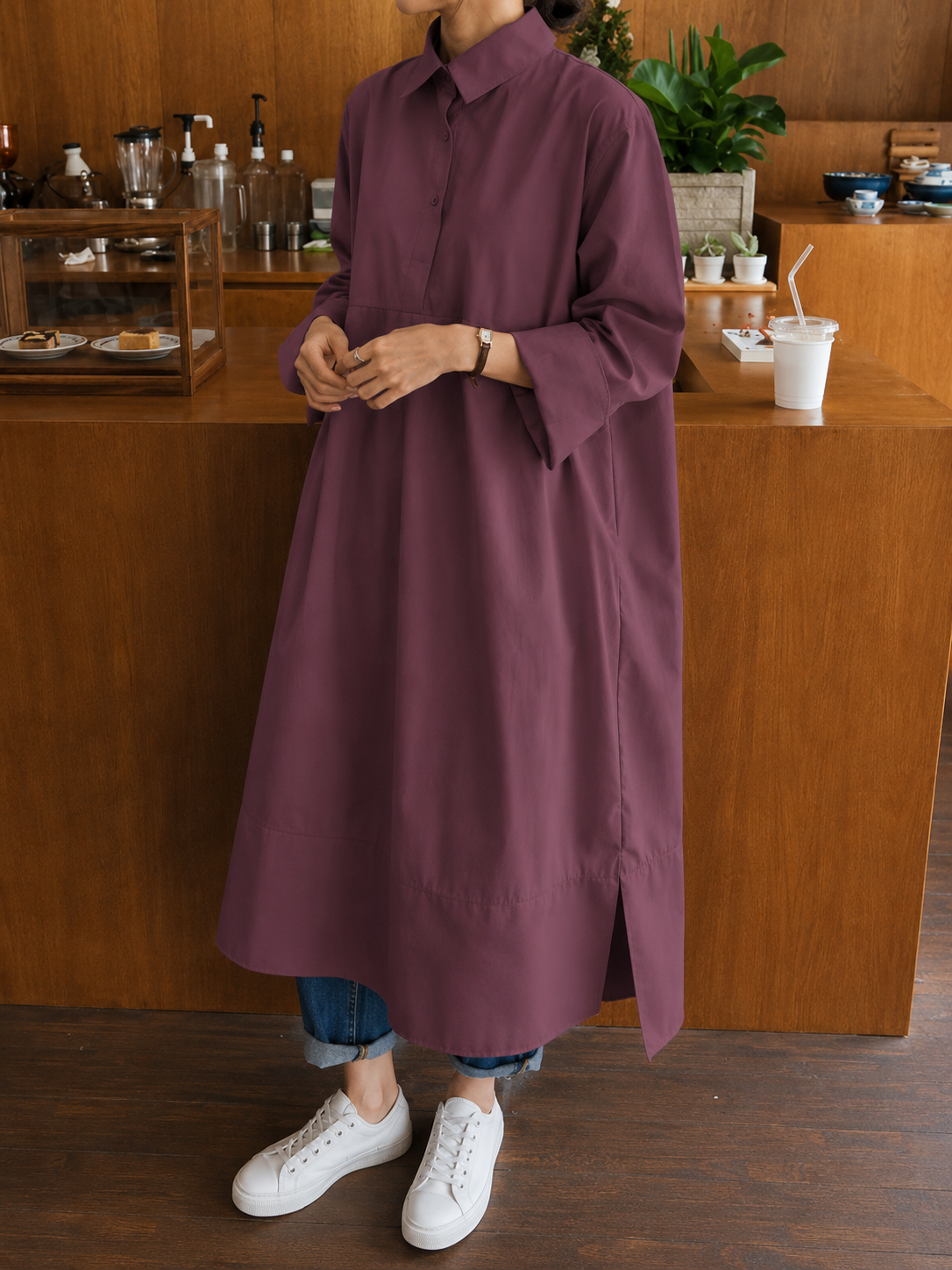 Odette - Oversized Overhemdjurk