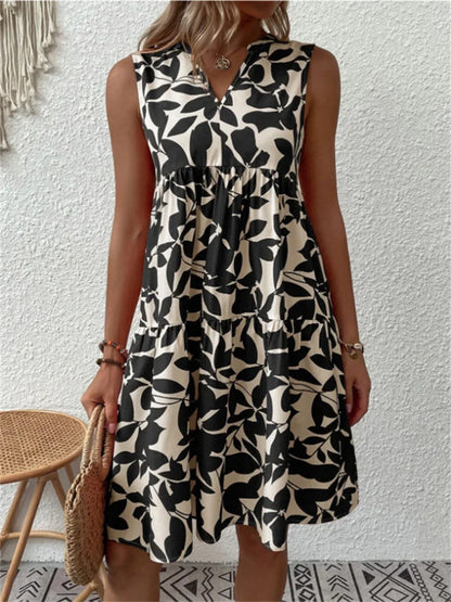 Katoenen Zomerjurk met Bloemenprint – Comfortabele Dagelijkse Outfit