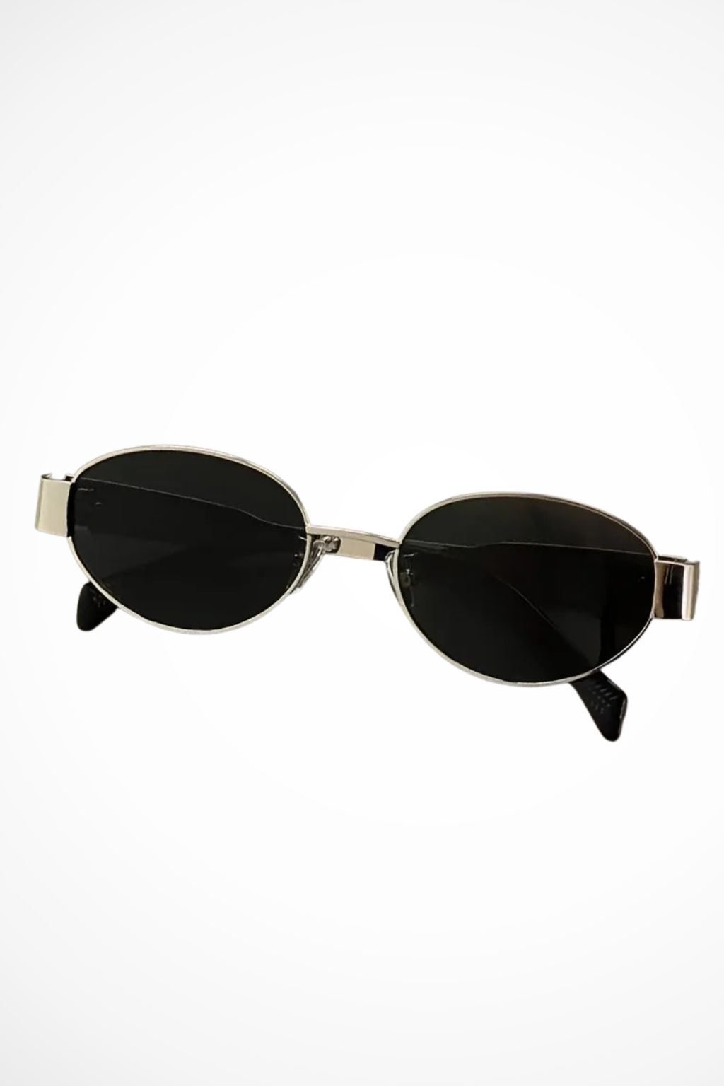 Dames Zonnebril Ovaal Metalen Frame – Getinte Glazen