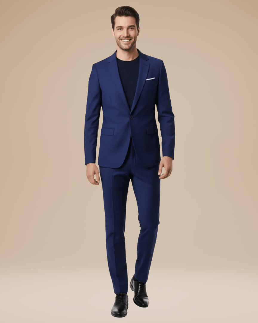 Heren Pak Twee Delen Stretch Stof Slim Fit