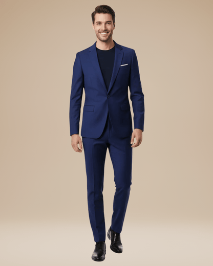 Heren Pak Twee Delen Stretch Stof Slim Fit