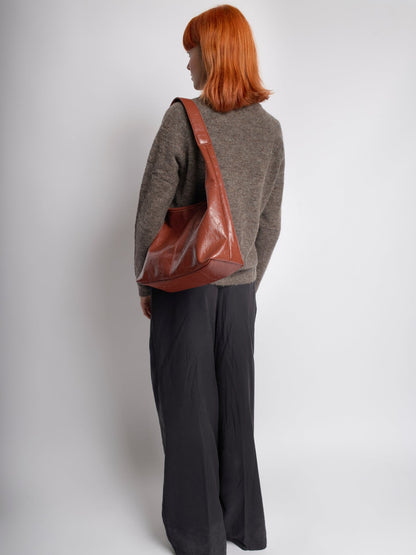 Dames Vegan Leren Tote Bag – Vintage Look, Eenvoudige Schoudertas voor Dagelijks Gebruik