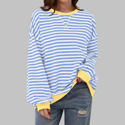 Dames Oversized Sweatshirt – Casual, Lange Mouwen, Ronde Hals, Geschikt voor Dagelijks Gebruik