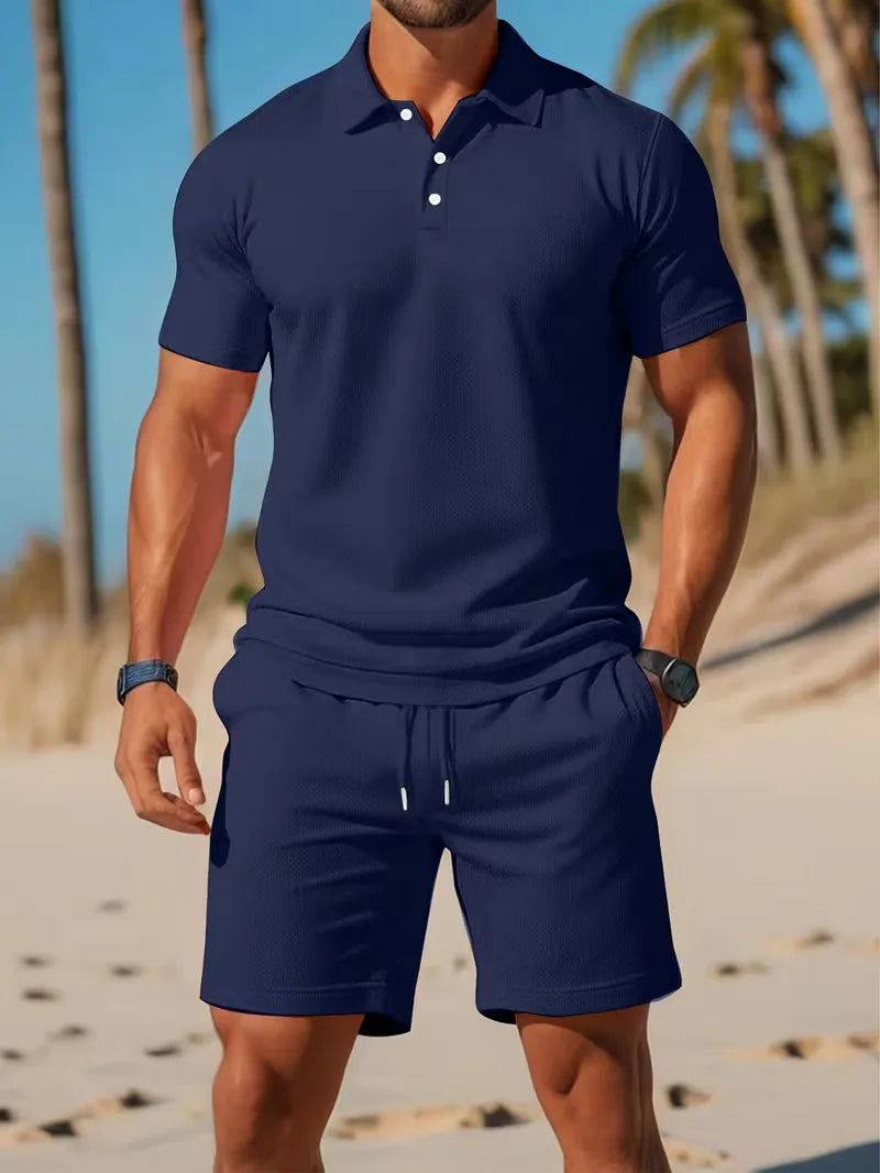 Heren Polo Set met Short - Zomer Co-ord Tweedelig