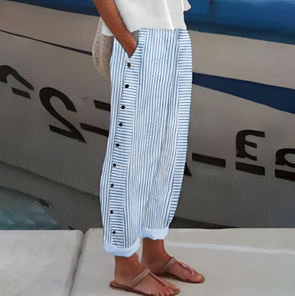 Dames Broek Gestreept Soepel Vallend