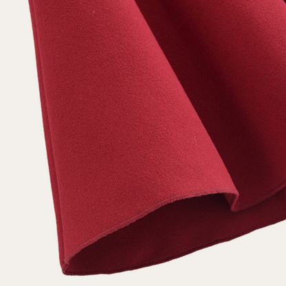 Dames Oversized Wol Cape Mantel – Grijs, Warm en Elegant voor Herfst en Winter