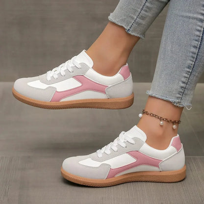 Dames Sneakers Leer met Gum Zool