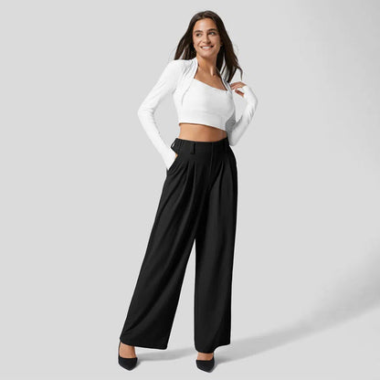 Amber - Trendy Comfortbroek met Handige Zakken