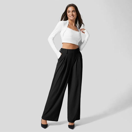 Amber - Trendy Comfortbroek met Handige Zakken