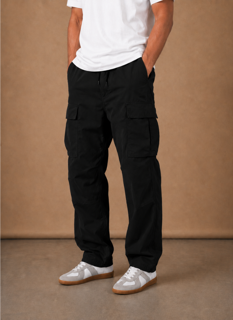 Halric | Men's Cargo Relaxed Utility Straight-Leg Trousers
