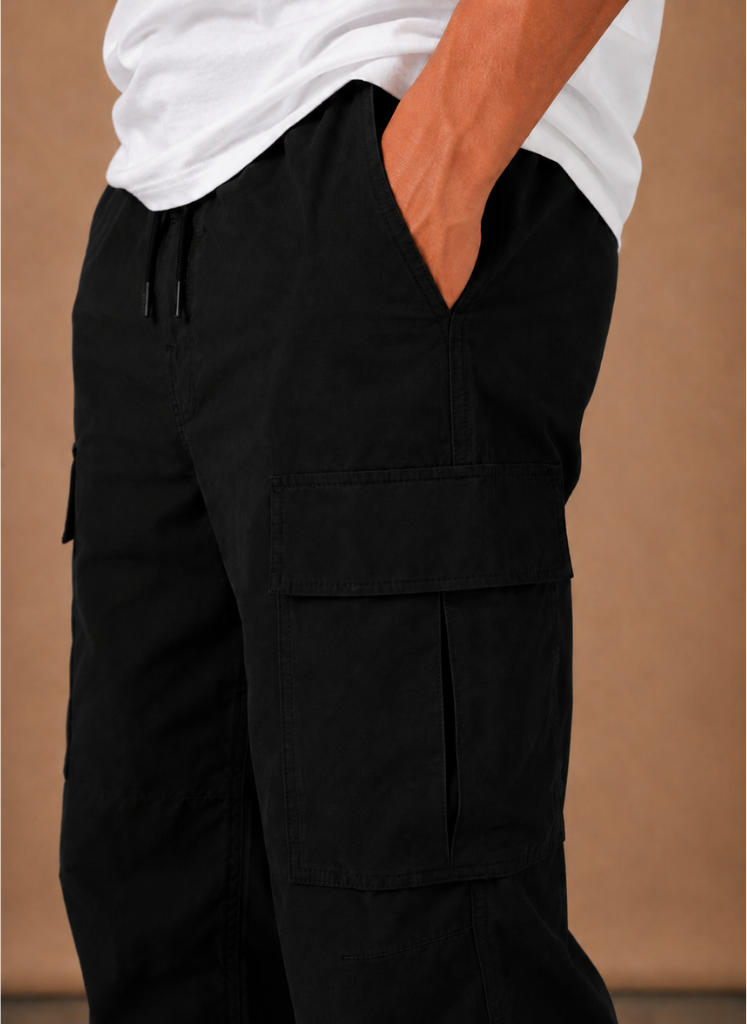 Halric | Men's Cargo Relaxed Utility Straight-Leg Trousers