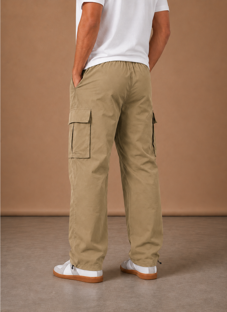 Halric | Men's Cargo Relaxed Utility Straight-Leg Trousers