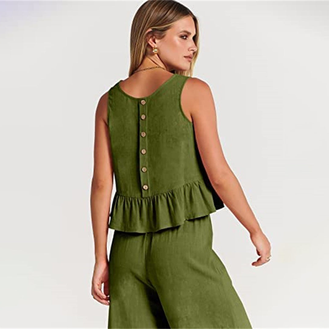 Giuliana - Tweedelig Set Met Mouwloos Topje Voor Zomer