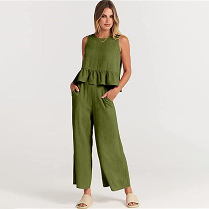 Giuliana - Tweedelig Set Met Mouwloos Topje Voor Zomer