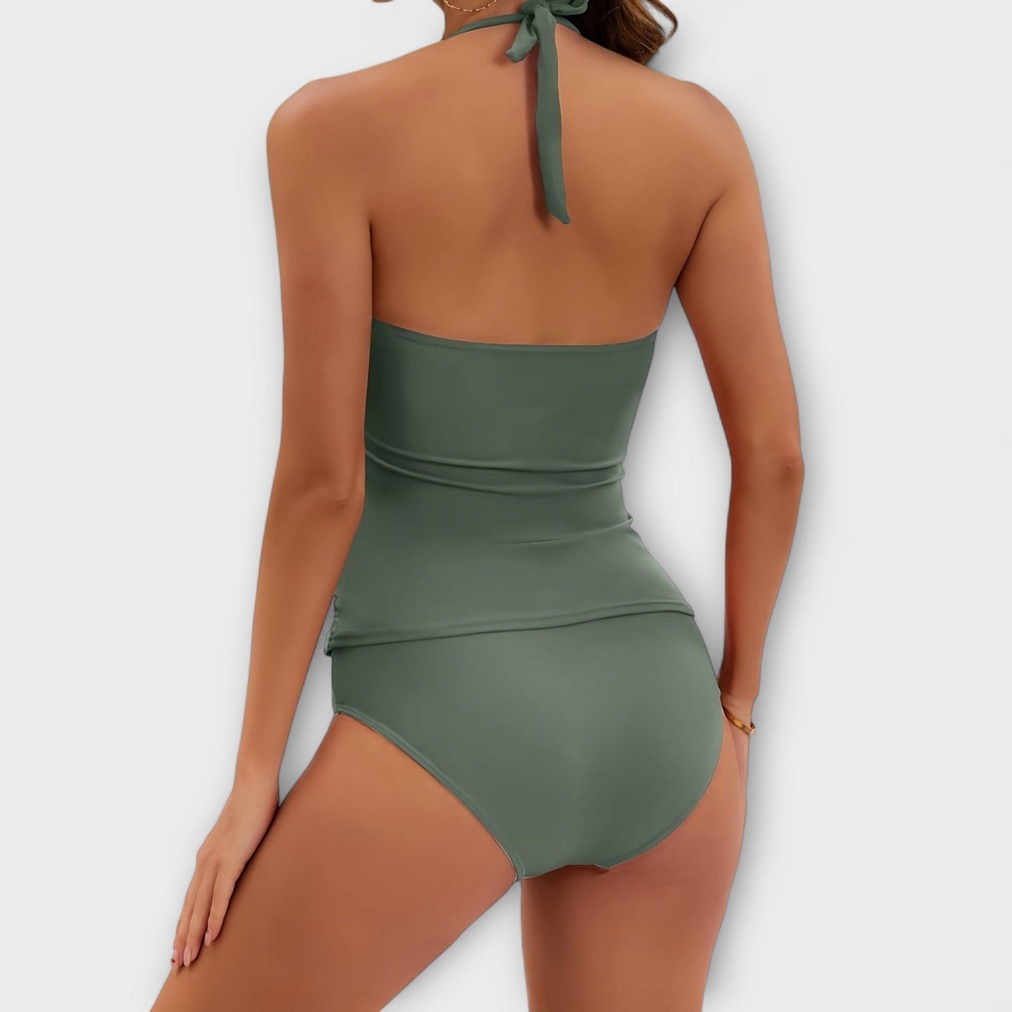 Dames Halter Bikini – Tweedelig, Geschikt voor Zomer en Strandgebruik